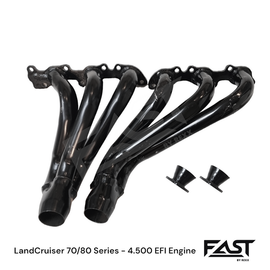 Headers FAST Performance individuales 3-1 Toyota LandCruiser 70/80 Series Autana/Machito 1FZ Engine 4.5L Hierro/Acero al carbono - Incluye puntas de acople.